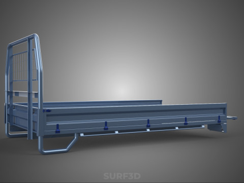 REAR GATE TAILGATE BODY DOOR PICKUP DROP SIDE LOAD BED TRUCK CAR 3D Model