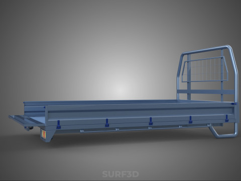 REAR GATE TAILGATE BODY DOOR PICKUP DROP SIDE LOAD BED TRUCK CAR 3D Model