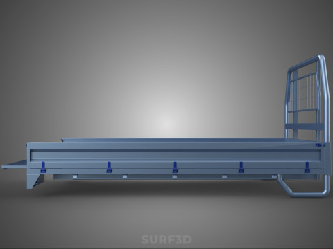 REAR GATE TAILGATE BODY DOOR PICKUP DROP SIDE LOAD BED TRUCK CAR 3D Model