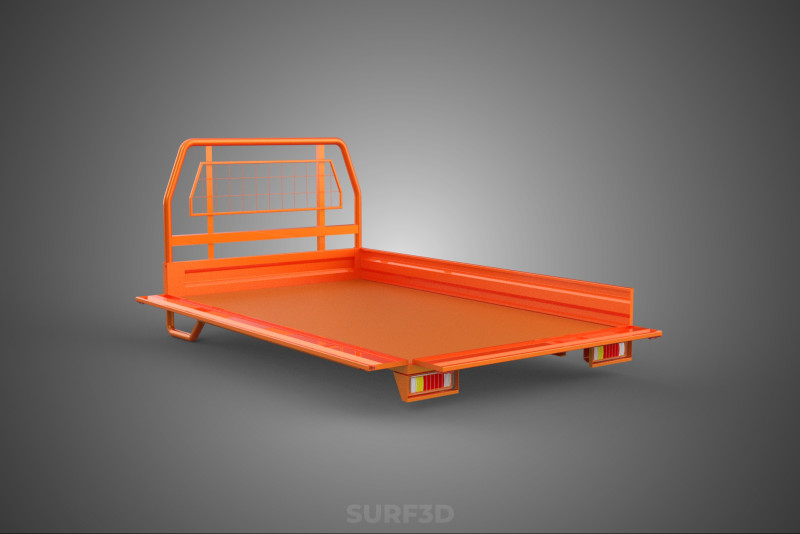 UTE HEADBOARD TAILGATE DROP SIDE LOAD BED BODY PICKUP TRUCK DOOR Model 3D .c4d .max .obj .3ds .fbx .stl .blend