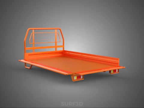 UTE ИЗГОЛОВЬЕ ЗАДНЕЙ ДВЕРИ БОКОВАЯ ГРУЗОВАЯ КРОВАТЬ КУЗОВ ПИКАП ДВЕРЬ ГРУЗОВИКА 3D Модель