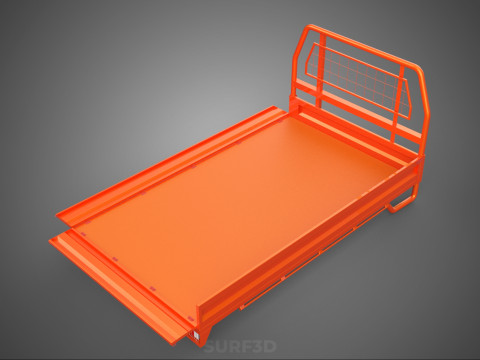 UTE HEADBOARD TAILGATE DROP SIDE LOAD BED BODY PICKUP TRUCK DOOR Model 3D