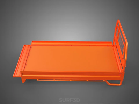 UTE HEADBOARD TAILGATE DROP SIDE LOAD BED BODY PICKUP TRUCK DOOR 3D Model