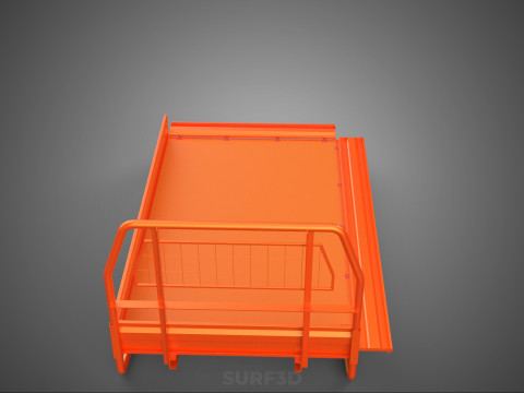 UTE HEADBOARD TAILGATE DROP SIDE LOAD BED BODY PICKUP TRUCK DOOR Model 3D