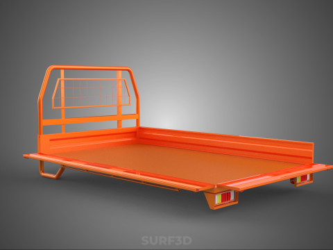 UTE HEADBOARD TAILGATE DROP SIDE LOAD BED BODY PICKUP TRUCK DOOR Model 3D