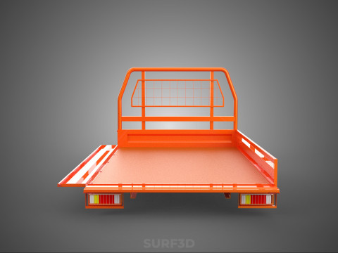 UTE HEADBOARD TAILGATE DROP SIDE LOAD BED BODY PICKUP TRUCK DOOR Model 3D