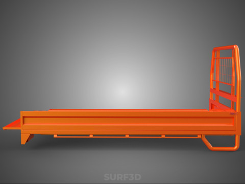 UTE HEADBOARD TAILGATE DROP SIDE LOAD BED BODY PICKUP TRUCK DOOR Model 3D
