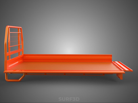 UTE HEADBOARD TAILGATE DROP SIDE LOAD BED BODY PICKUP TRUCK DOOR Model 3D