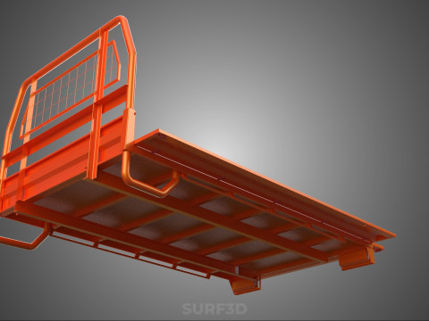 UTE HEADBOARD TAILGATE DROP SIDE LOAD BED BODY PICKUP TRUCK DOOR Model 3D