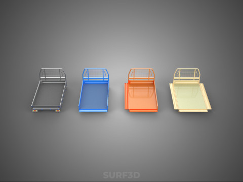 STANDARD DROP SIDE BED BODY GATE DOOR PICKUP TRUCK WIDE DECK CAR 3D Model