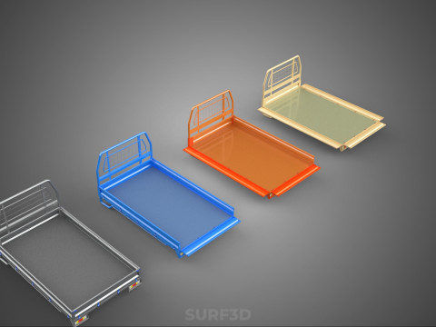 STANDARD DROP SIDE BED BODY GATE DOOR PICKUP TRUCK WIDE DECK CAR 3D 模型