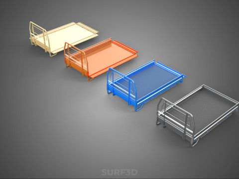 STANDARD DROP SIDE BED BODY GATE DOOR PICKUP TRUCK WIDE DECK CAR 3D 模型