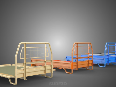 STANDARD DROP SIDE BED BODY GATE DOOR PICKUP TRUCK WIDE DECK CAR 3D 模型