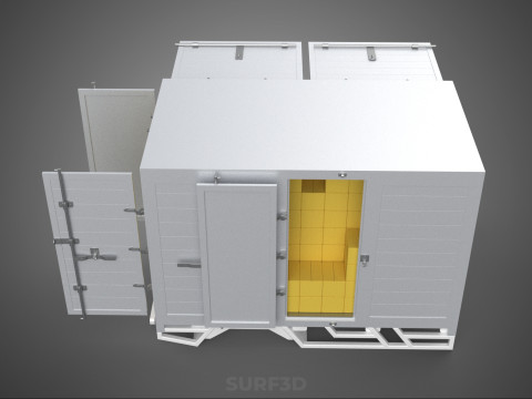 BOX TRUCK PICKUP LORRY CARGO FREIGHT CUBE VAN BOXES DELIVERY CAR 3D Model