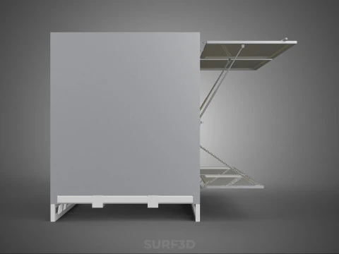 BOX TRUCK PICKUP LORRY CARGO FREIGHT CUBE VAN BOXES DELIVERY CAR 3D Model