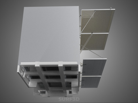 BOX TRUCK PICKUP LORRY CARGO FREIGHT CUBE VAN BOXES DELIVERY CAR 3D Model