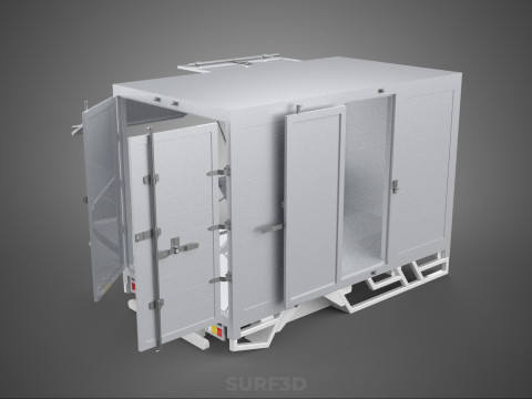 SLIDE PANEL GATE LOADER DROP SLIDING SIDE DOOR BOX TRUCK PICKUP 3D Модель