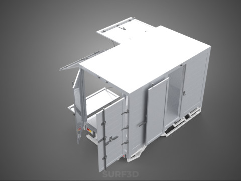 SLIDE PANEL GATE LOADER DROP SLIDING SIDE DOOR BOX TRUCK PICKUP 3D Модель