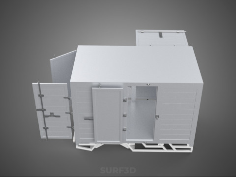 SLIDE PANEL GATE LOADER DROP SLIDING SIDE DOOR BOX TRUCK PICKUP 3D Модель