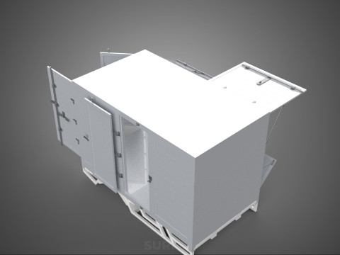 SLIDE PANEL GATE LOADER DROP SLIDING SIDE DOOR BOX TRUCK PICKUP 3D Модель
