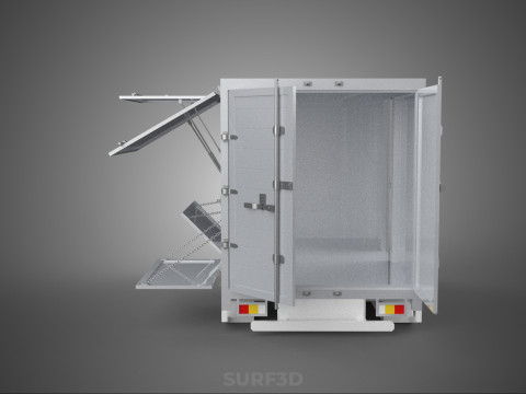 SLIDE PANEL GATE LOADER DROP SLIDING SIDE DOOR BOX TRUCK PICKUP 3D Модель