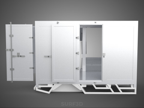 SLIDE PANEL GATE LOADER DROP SLIDING SIDE DOOR BOX TRUCK PICKUP 3D Модель
