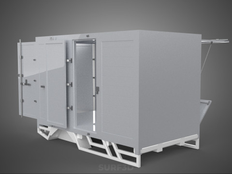 SLIDE PANEL GATE LOADER DROP SLIDING SIDE DOOR BOX TRUCK PICKUP 3D Модель