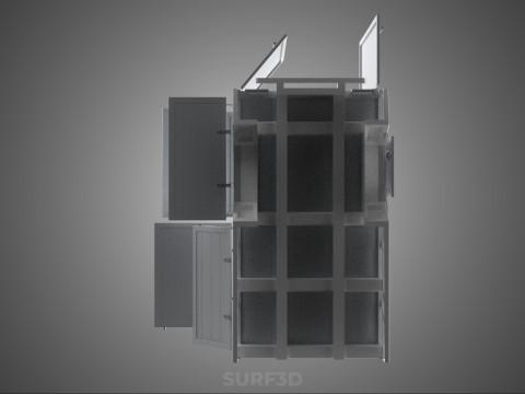 SLIDE PANEL GATE LOADER DROP SLIDING SIDE DOOR BOX TRUCK PICKUP 3D Модель