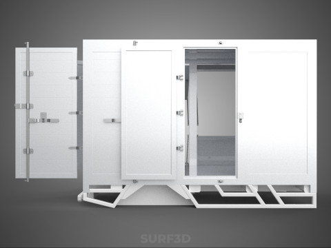 SLIDE PANEL GATE LOADER DROP SLIDING SIDE DOOR BOX TRUCK PICKUP 3D Модель