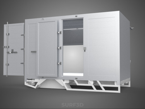 SLIDE PANEL GATE LOADER DROP SLIDING SIDE DOOR BOX TRUCK PICKUP 3D Модель