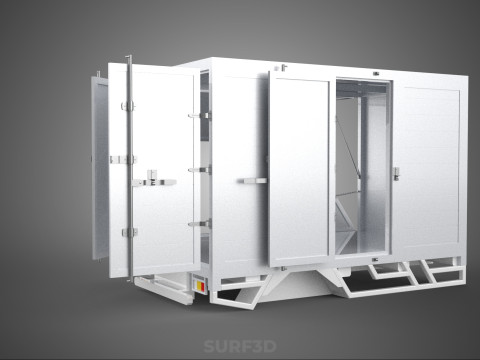 SLIDE PANEL GATE LOADER DROP SLIDING SIDE DOOR BOX TRUCK PICKUP 3D Модель