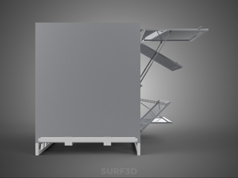 SLIDE PANEL GATE LOADER DROP SLIDING SIDE DOOR BOX TRUCK PICKUP 3D Модель