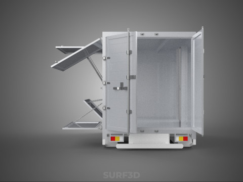 SLIDE PANEL GATE LOADER DROP SLIDING SIDE DOOR BOX TRUCK PICKUP 3D Модель