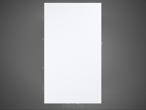 标准床拖车箱式货车货物皮卡车货运厢式车 3D 模型