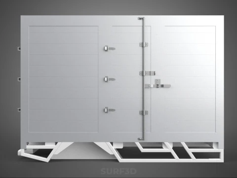 STANDARD BED TRAILER BOX CUBE TRUCK CARGO PICKUP FREIGHT VAN CAR 3D Model