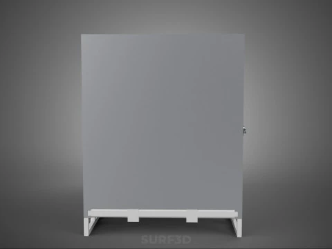 STANDARD BED TRAILER BOX CUBE TRUCK CARGO PICKUP FREIGHT VAN CAR 3D Model