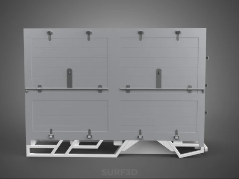 STANDARD BED TRAILER BOX CUBE TRUCK CARGO PICKUP FREIGHT VAN CAR 3D Model
