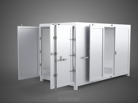 МАГАЗИН ПРОДОВОЛЬСТВЕННЫЙ ЯЩИК ГРУЗОВИК БОКОВАЯ ДВЕРЬ СТОЙКА СТОЙКА ДЛЯ ПИТАНИЯ ФУРГОН АВТОМОБИЛЬ 3D Модель