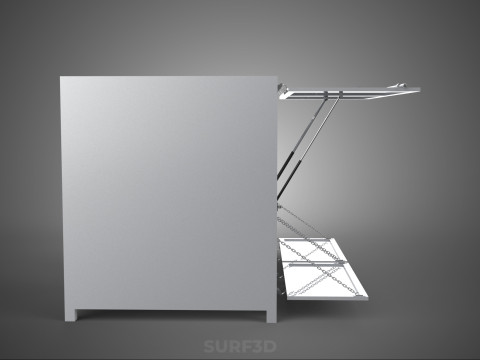 МАГАЗИН ПРОДОВОЛЬСТВЕННЫЙ ЯЩИК ГРУЗОВИК БОКОВАЯ ДВЕРЬ СТОЙКА СТОЙКА ДЛЯ ПИТАНИЯ ФУРГОН АВТОМОБИЛЬ 3D Модель