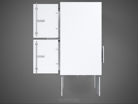 МАГАЗИН ПРОДОВОЛЬСТВЕННЫЙ ЯЩИК ГРУЗОВИК БОКОВАЯ ДВЕРЬ СТОЙКА СТОЙКА ДЛЯ ПИТАНИЯ ФУРГОН АВТОМОБИЛЬ 3D Модель