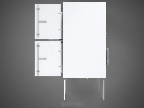 NEGOZIO NEGOZIO SCATOLA DI CIBO CAMION PORTA LATERALE STAND CATERING VAN AUTO Modello 3D