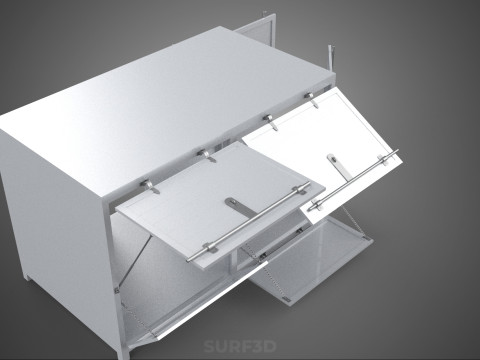 CARGO OPEN SIDE BOX DELIVERY BACK TRUCK CAR VAN URBAN REGIONAL 3D Model