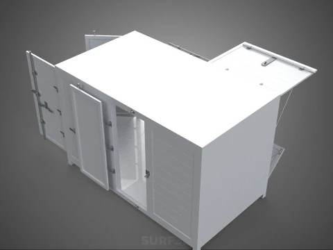 CARGA CAIXA LATERAL ABERTA ENTREGA DE VOLTA CAMINH&Atilde;O CARRO VAN URBANO REGIONAL Modelo 3D