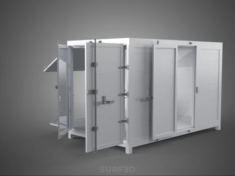 CARGA CAIXA LATERAL ABERTA ENTREGA DE VOLTA CAMINH&Atilde;O CARRO VAN URBANO REGIONAL Modelo 3D
