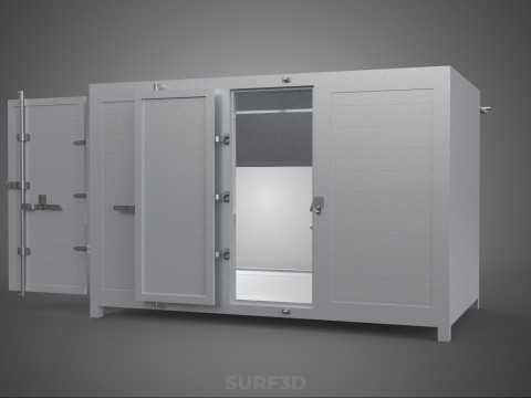 CARGO OPEN SIDE BOX DELIVERY BACK TRUCK CAR VAN URBAN REGIONAL 3D Model