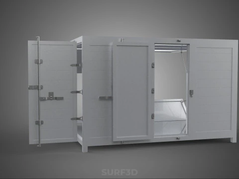 CARGA CAIXA LATERAL ABERTA ENTREGA DE VOLTA CAMINH&Atilde;O CARRO VAN URBANO REGIONAL Modelo 3D