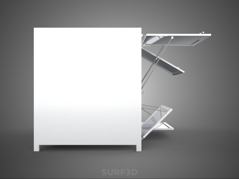 CARGO OPEN SIDE BOX DELIVERY BACK TRUCK CAR VAN URBAN REGIONAL 3D Model