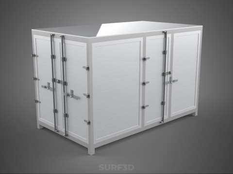 COURIER PARCEL LETTER CARRIER CARGO BOX TRUCK CAR CONTAINER UTE 3D Модель