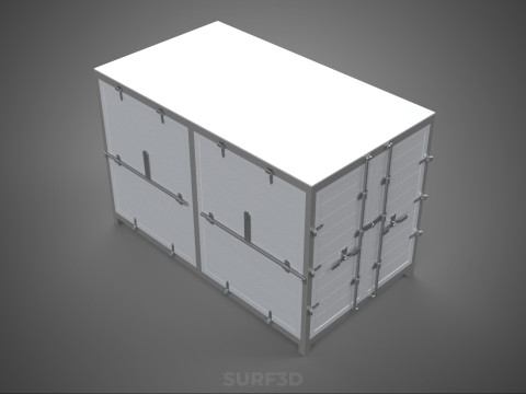 COURIER PARCEL LETTER CARRIER CARGO BOX TRUCK CAR CONTAINER UTE 3D Model