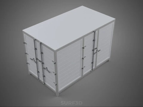 COURIER PARCEL LETTER CARRIER CARGO BOX TRUCK CAR CONTAINER UTE 3D Model